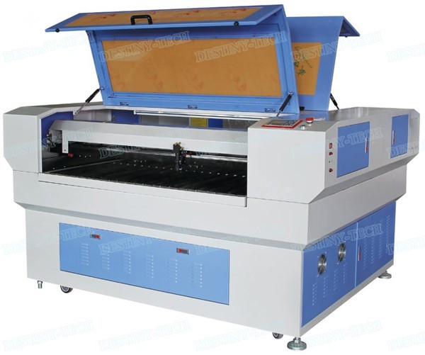 150W double doors CO2 laser cutting machine for nonmetal material cutting